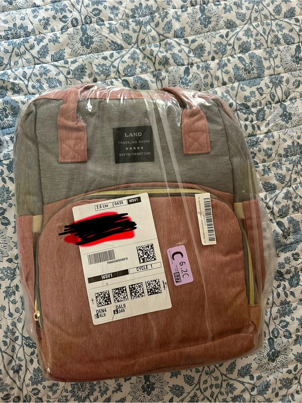 NEW diaper bag and changing pad bundle